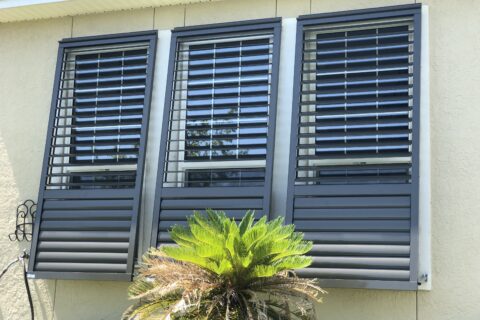 Hurricane-rated shutters